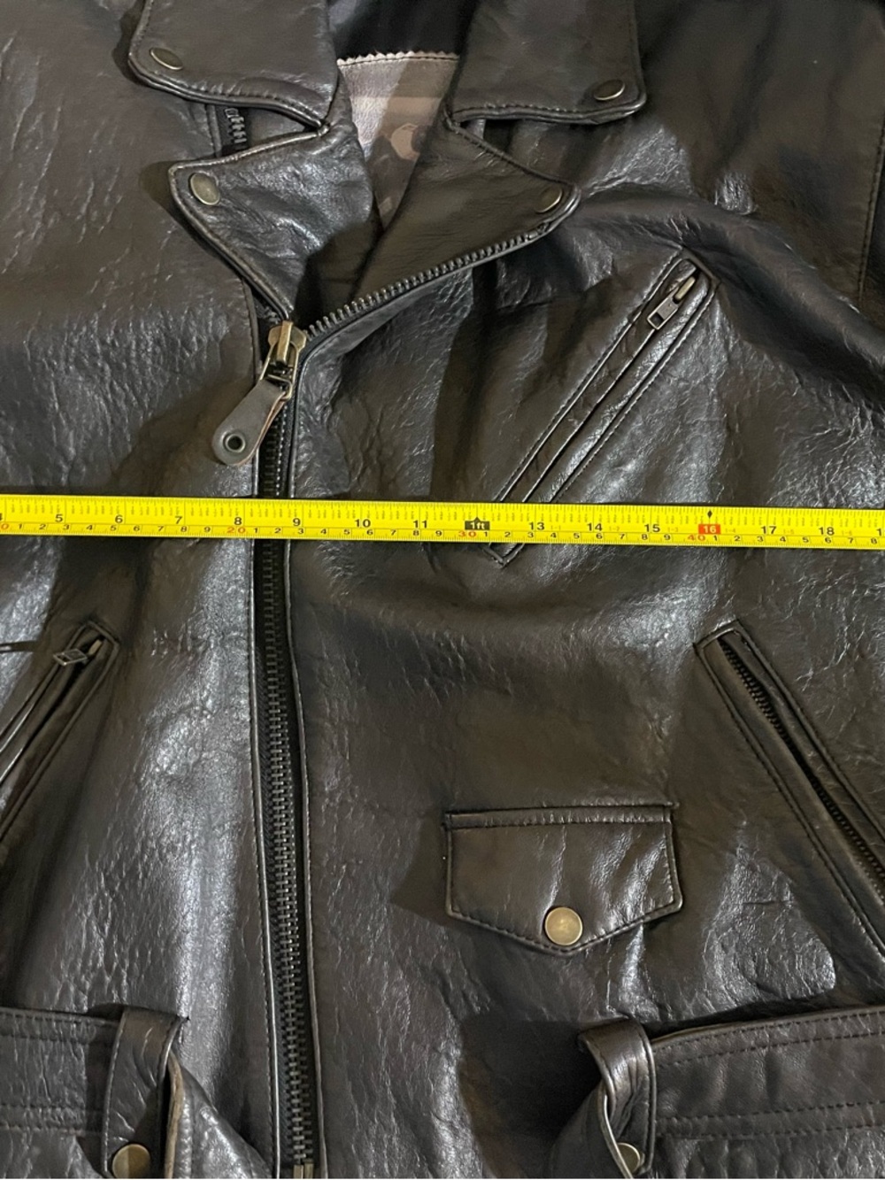 Vintage Leather Motorcycle Jacket. - Picture 9 of 10